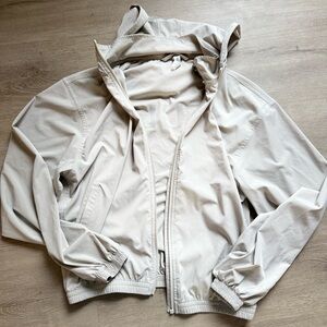 P'tula tan Hooded Jacket